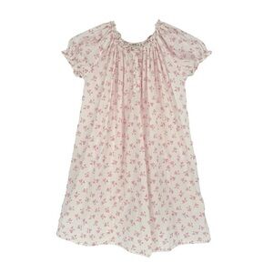 Nora Layette Baby Smocked Ruffle Day Gown 6M Pink Floral Bouquet